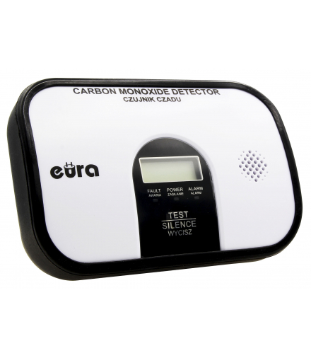 Czujnik czadu Eura CD-45A2 v.2- 7 lat gwarancji, DC 3V, wyświetlacz LCD, wolnostojący