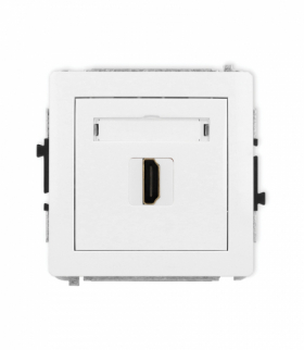 DECO Gniazdo HDMI 2.1, 8K, biały mat Karlik 25DHDMI-5