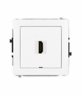 DECO Gniazdo HDMI 2.1, 8K, bez pola opisowego, biały mat Karlik 25DHDMIBO-5