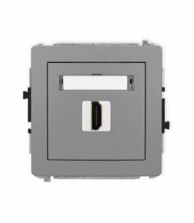 DECO Gniazdo HDMI 2.1, 8K, szary mat Karlik 27DHDMI-5