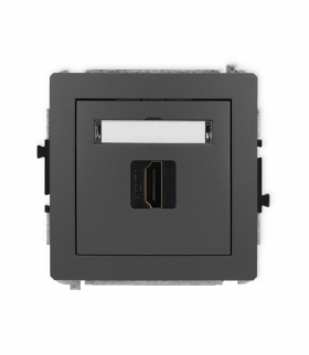 DECO Gniazdo HDMI 2.1, 8K, grafitowy mat Karlik 28DHDMI-5