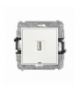 ICON Ładowarka USB A, 10W max., 5V, 2A, bez pola opisowego, biały Karlik ICUSBBO-3