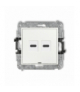 ICON Ładowarka USB podwójna 2xUSB C, 20W max., bez pola opisowego, biały Karlik ICUSBBO-7