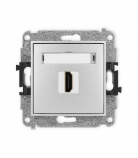 ICON Gniazdo HDMI 2.1, 8K, srebrny metalik Karlik 7IHDMI-5