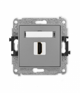 ICON Gniazdo HDMI 2.1, 8K, szary mat Karlik 27IHDMI-5