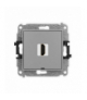 ICON Gniazdo HDMI 2.1, 8K, bez pola opisowego, szary mat Karlik 27IHDMIBO-5