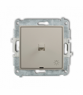 ICON Łącznika zwierny światło w stylu amerykańskim, taupe Karlik 60IWPUS-5