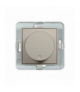 ICON Ściemniacz, elektroniczny regulator oświetlenia przyciskowo-obrotowy do lamp LED, taupe Karlik 60IRO-2