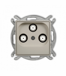 ICON Gniazdo multimedialne 3F DATA (UPC), taupe Karlik 60IGMU