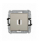 ICON Gniazdo HDMI 2.0, 4K, bez pola opisowego, taupe Karlik 60IHDMIBO-3