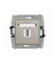 ICON Gniazdo pojedyncze USB A-A 2.0, taupe Karlik 60IGUSB-1