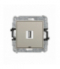 ICON Gniazdo pojedyncze USB A-A 2.0, bez pola opisowego, taupe Karlik 60IGUSBBO-1