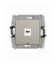 ICON Gniazdo pojedyncze 1xUSB C-C, bez pola opisowego, taupe Karlik 60IGUSBBO-7