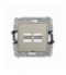 ICON Ładowarka USB podwójna 2xUSB A, 15,5W max., 5V, 3.1A, bez pola opisowego, taupe Karlik 60ICUSBBO-6