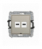 ICON Ładowarka USB podwójna 2xUSB C, 20W max., bez pola opisowego, taupe Karlik 60ICUSBBO-7