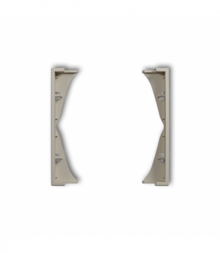 ICON Ramka pośrednia do gniazd podwójnych, taupe Karlik 60IRP-2