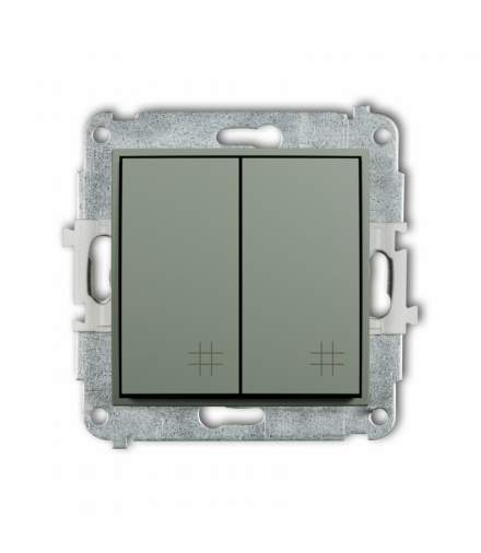 ICON Łącznik krzyżowy podwójny, szałwiowy Karlik 61IWP-66