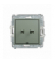 ICON Łącznik zwierny, dwubiegunowy w stylu amerykańskim (dwa klawisze bez piktogramów, osobne zasilanie), szałwiowy Karlik 61IWPUS-44.2