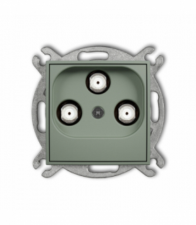 ICON Gniazdo multimedialne 3F DATA (Vectra), szałwiowy Karlik 61IGMV