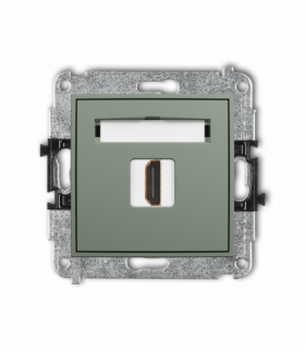 ICON Gniazdo HDMI 2.0, 4K, szałwiowy Karlik 61IHDMI-3