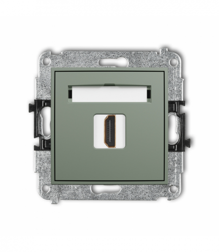 ICON Gniazdo HDMI 2.1, 8K, szałwiowy Karlik 61IHDMI-5