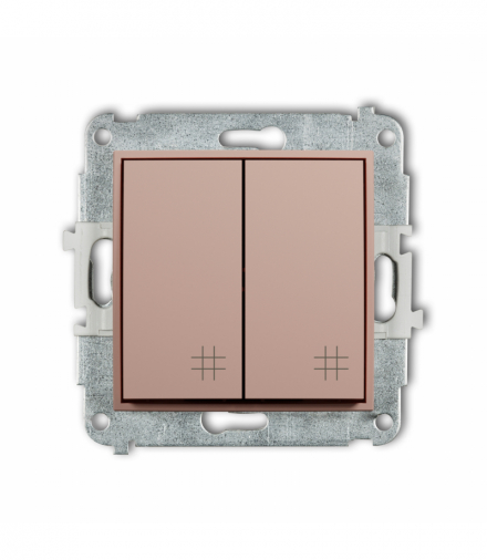 ICON Łącznik krzyżowy podwójny, Łososiowy Karlik 62IWP-66