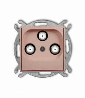 ICON Gniazdo multimedialne 3F DATA (UPC), Łososiowy Karlik 62IGMU
