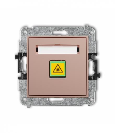 ICON Gniazdo światłowodowe, optyczne pojedyncze, Łososiowy Karlik 62IGOP-1