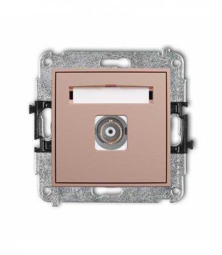 ICON Gniazdo pojedyncze BNC, Łososiowy Karlik 62IGBNC-1