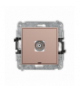 ICON Gniazdo pojedyncze BNC, bez pola opisowego, Łososiowy Karlik 62IGBNCBO-1