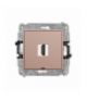ICON Gniazdo HDMI 2.1, 8K, bez pola opisowego, Łososiowy Karlik 62IHDMIBO-5