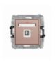 ICON Gniazdo pojedyncze USB A-B 2.0, Łososiowy Karlik 62IGUSB-3