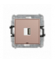 ICON Ładowarka USB A, 5W max., 5V, 1A, bez pola opisowego, Łososiowy Karlik 62ICUSBBO-1