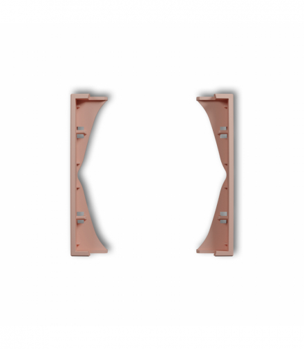 ICON Ramka pośrednia do gniazd podwójnych, Łososiowy Karlik 62IRP-2