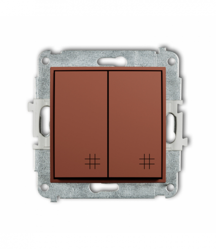 ICON Łącznik krzyżowy podwójny, terakota Karlik 63IWP-66