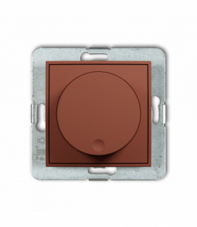 ICON Ściemniacz, elektroniczny regulator oświetlenia przyciskowo-obrotowy, terakota Karlik 63IRO-1