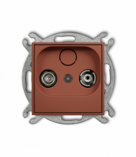 ICON Gniazdo abonenckie RTV końcowe 2dB, terakota Karlik 63IG2K