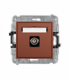 ICON Gniazdo pojedyncze BNC, terakota Karlik 63IGBNC-1