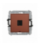 ICON Gniazdo HDMI 2.0, 4K, bez pola opisowego, terakota Karlik 63IHDMIBO-3