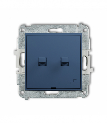 ICON Łącznik schodowy podwójny w stylu amerykańskim, navy blue Karlik 64IWPUS-33