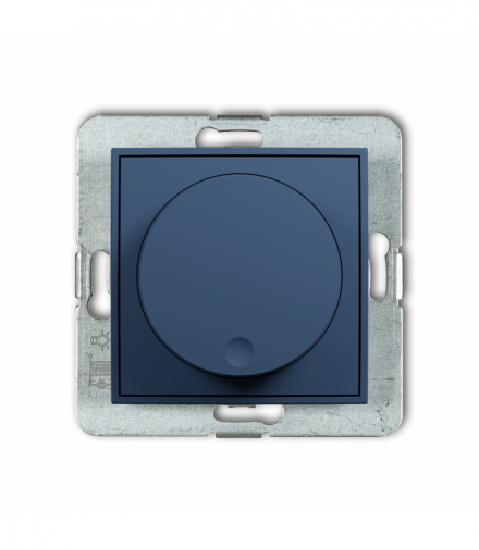 ICON Ściemniacz, elektroniczny regulator oświetlenia przyciskowo-obrotowy, navy blue Karlik 64IRO-1