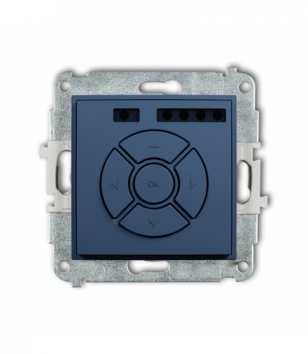 ICON Elektroniczny sterownik rolet (przycisk strefowy), navy blue Karlik 64ISR-5