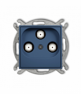 ICON Gniazdo multimedialne 3F DATA (UPC), navy blue Karlik 64IGMU