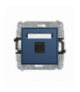 ICON Gniazdo komputerowe pojedyncze 1xRJ45, kat. 6A, 8-stykowy, navy blue Karlik 64IGK-7