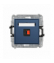 ICON Gniazdo głośnikowe pojedyncze, navy blue Karlik 64IGG-1
