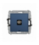ICON Gniazdo pojedyncze BNC, bez pola opisowego, navy blue Karlik 64IGBNCBO-1