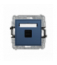 ICON Gniazdo pojedyncze 1xUSB C-C, navy blue Karlik 64IGUSB-7