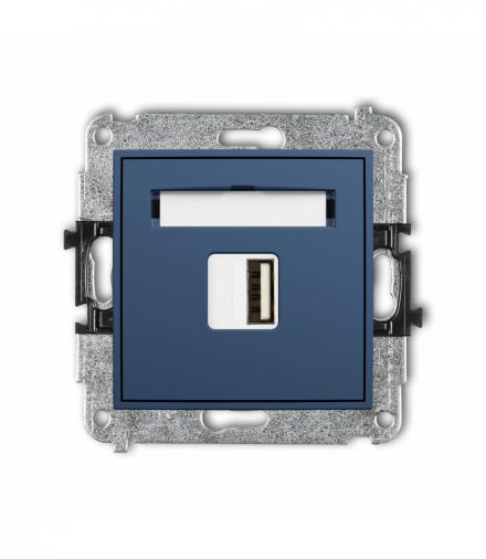 ICON Ładowarka USB A, 5W max., 5V, 1A, navy blue Karlik 64ICUSB-1