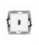 MINI Gniazdo HDMI 2.1, 8K, bez pola opisowego, biały Karlik MHDMIBO-5