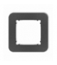 MINI Ramka uniwersalna pojedyncza zaokrąglona z tworzywa, grafitowy Karlik 11MRTZ-1